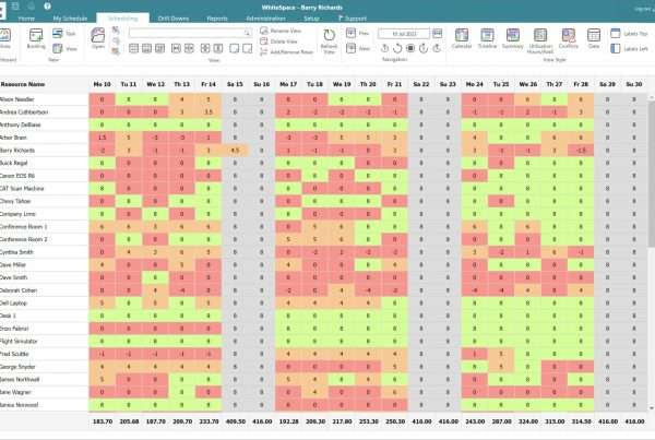 Resource Capacity Planning View